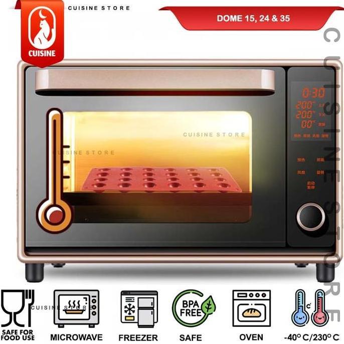 Cetakan Coklat Bulat Kecil Dome Jelly Chocobomb Kue nastar 1/2 Lingkar