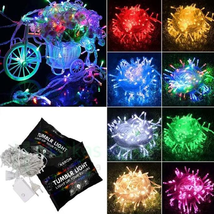 Lampu Hias Tumblr 100 Led 50 LED 10 Meter Hiasan Kamar Tidur atau Natal Chrismas Cafee Resto Gantung