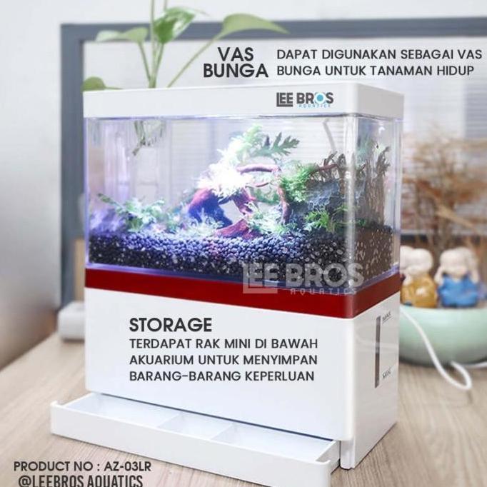 Febylaran - Aquarium Mini Lengkap + Filter Led Fullset