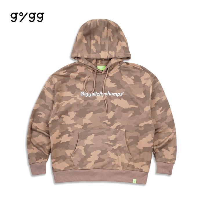 Gigg - Krem - Sweater Pullover Boxy Army Hoodie  - Hoodie Cream Jumper Pria - Jaket - Outerwear Cowo