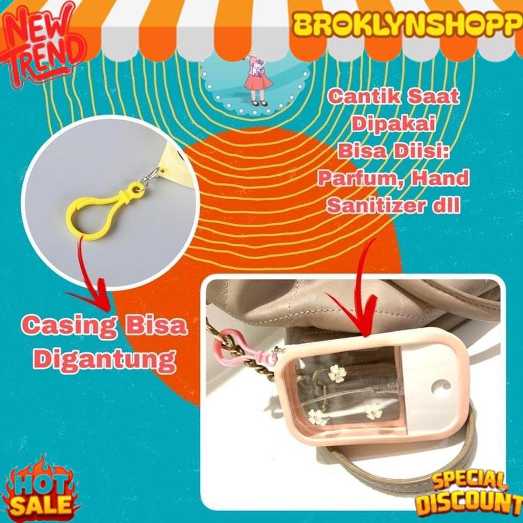 Cuci Gudang Botol Spray Gen 2 Square Gantung/Botol Spray Handsanitizer Pocket Isi Ulang Lucu/Tempat 