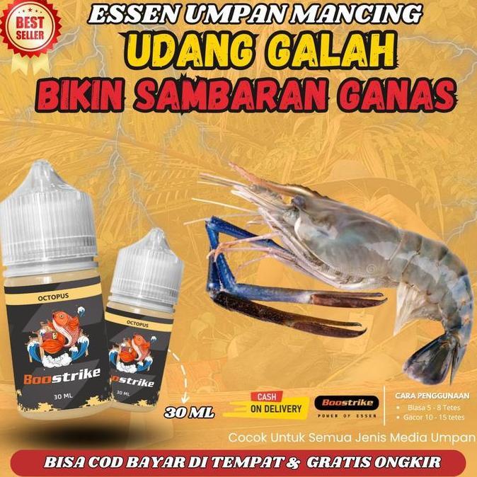 ESSEN MANCING UDANG GALAH LIAR PALING JITU | Essen Boostrike 30 ml dan 15 ml