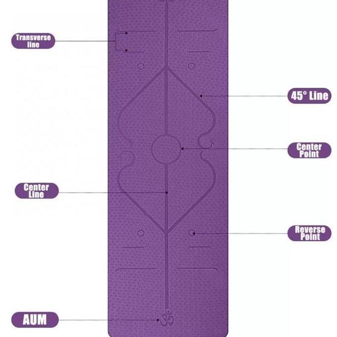 YOGA MAT / TPE YOGA MAT / YOGA MAT DOUBLE PURPLE
