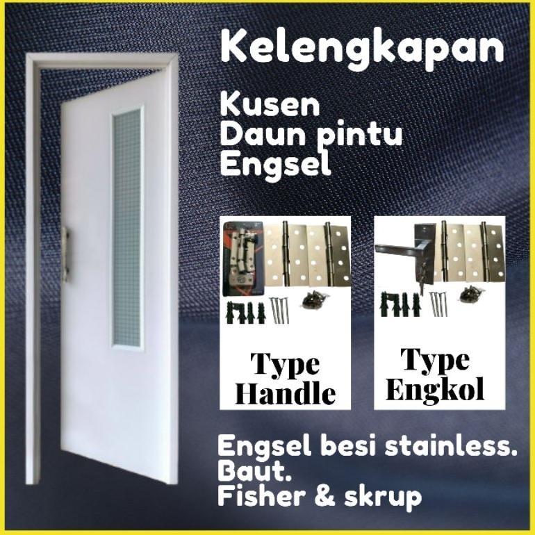 Pintu Kamar Mandi PVC Hitam Estetik Premium murah