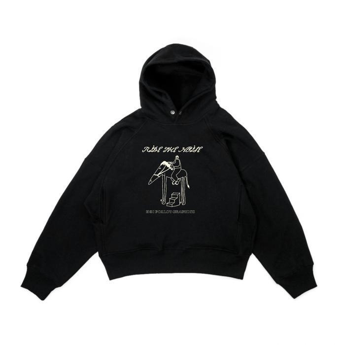 Hoi Polloy - Hoodie Sweater Stairs (Black) Fleece Unisex Fit Wanita Pria Jumper New Best Quality 100