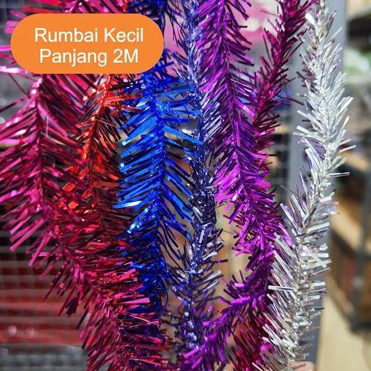 Rumbai Hiasan Natal Kecil Polos - Christmas Slinger