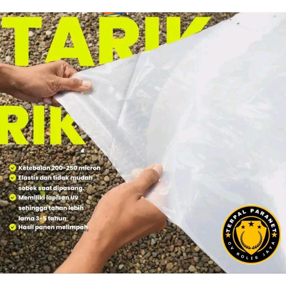 Bisa Cod Terpal Plastik Bening Uv 200 Micron 3X3 3X4 3X5 3X6 3X7 3X8 3X9 3X10 Plastik Uv Bening Tran