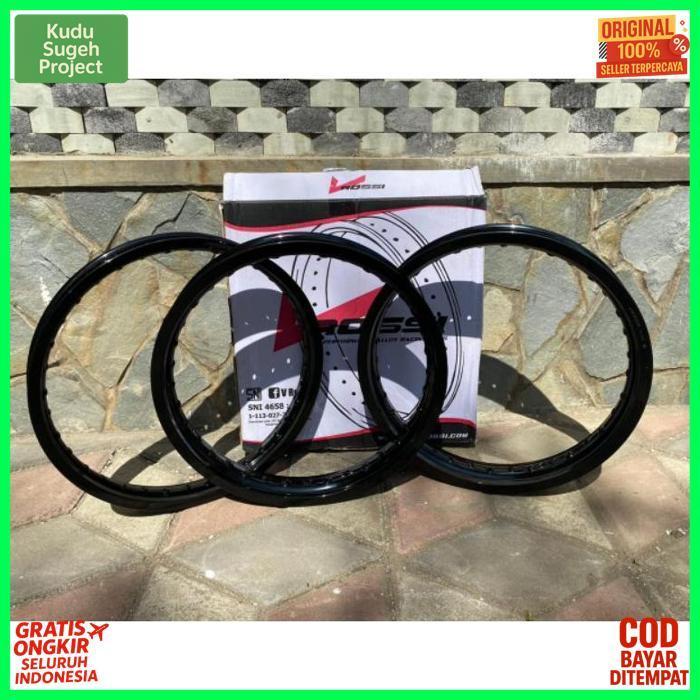 Prermium Velg Pelek Rossi Vrossi Wm Hitam Glossy Hitam Gilap Size 120 140 160 185 215 Ring 17