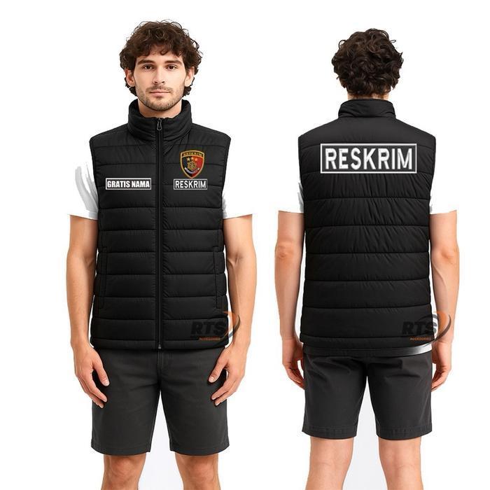 Rompi Reskrim Gelembung Pria Gratis Nama Rompi Polisi Gelembung Terbaru Bahan Parasut Outdoor Terlar