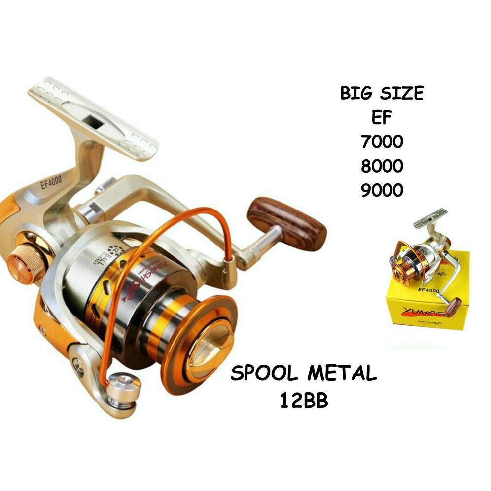 Muntiara - Reel Pancing Yumoshi Spool Metal Ukuran Besar Ef7000 Ef8000 Ef9000 12Bb - Flash Sale