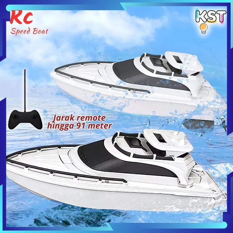Mainan Anak Laki Laki RC Motor Boat Racing 3+ | Maju Mundur Belok Seru Kado Ulang Tahun - RO30-0311 