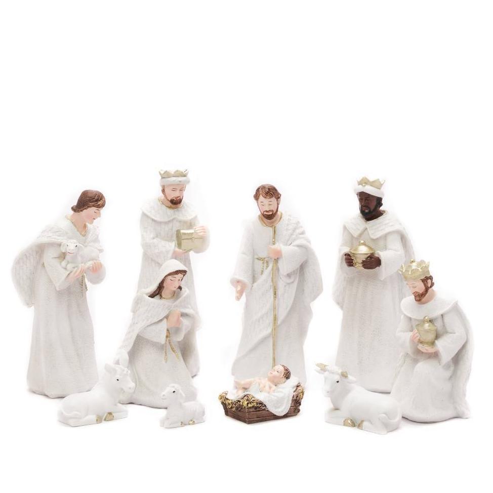 Patung Set Natal Pajangan Rohani Dekorasi Hiasan Patung Yesus Lahir Nativity Christmas Cradle Kualit