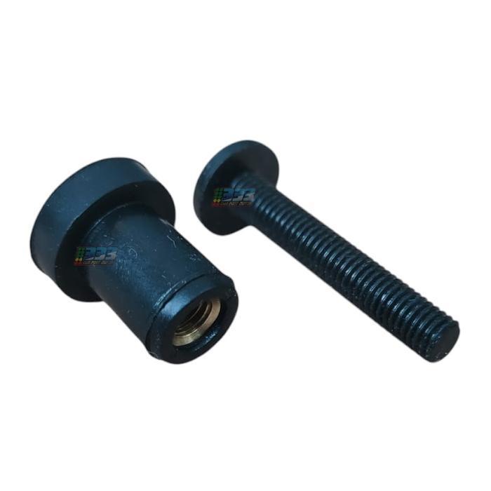 MUR VISOR / MUR KARET VISOR / MUR TAMENG VISOR / MUR KARET TAMENG KARET MUR BAUT VISOR NMAX NINJA XM