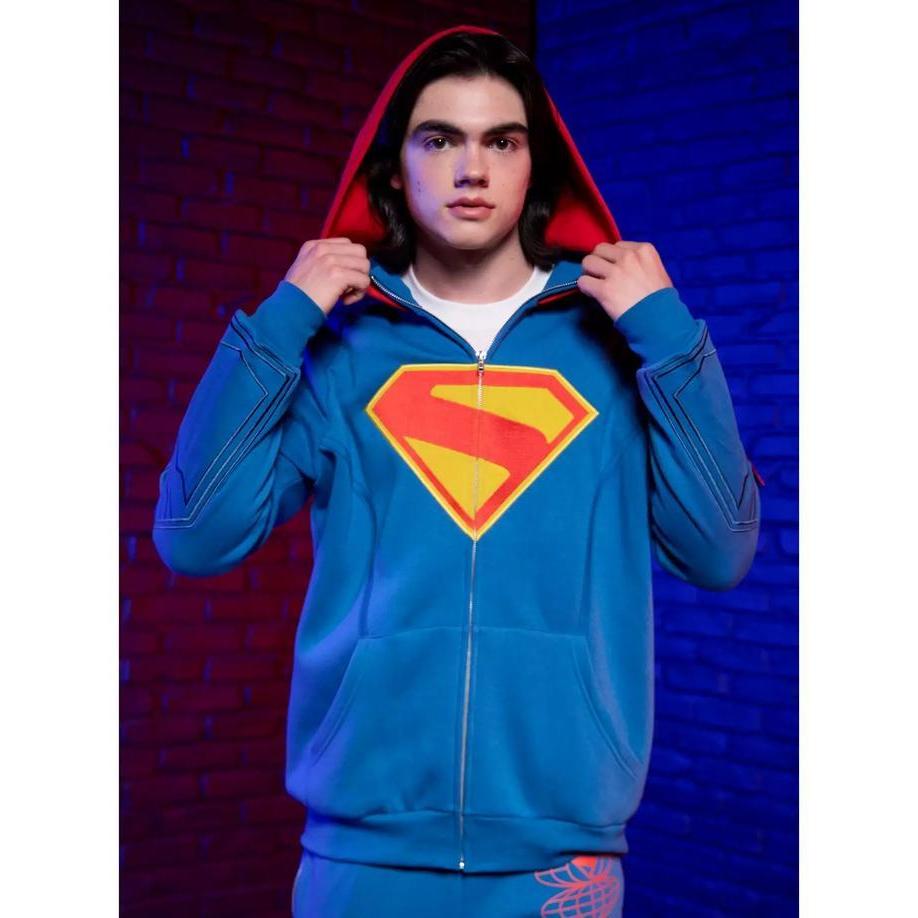 Dc Comics Official Superman Movie 2025 Logo Hoodie Termurah Best Quality 100% Original