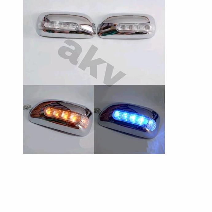 Cover Spion Avanza Vvt-I Plus Lampu Sein & Senja Chrome Untuk Mobil Avanza Tahun 2004-2011 Nyala 2 W