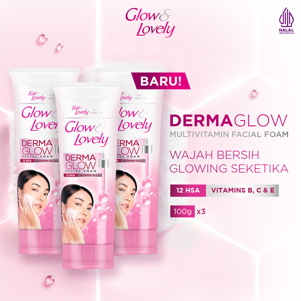 Buy 3 Glow & Lovely Multivitamin Facial Foam 100gr