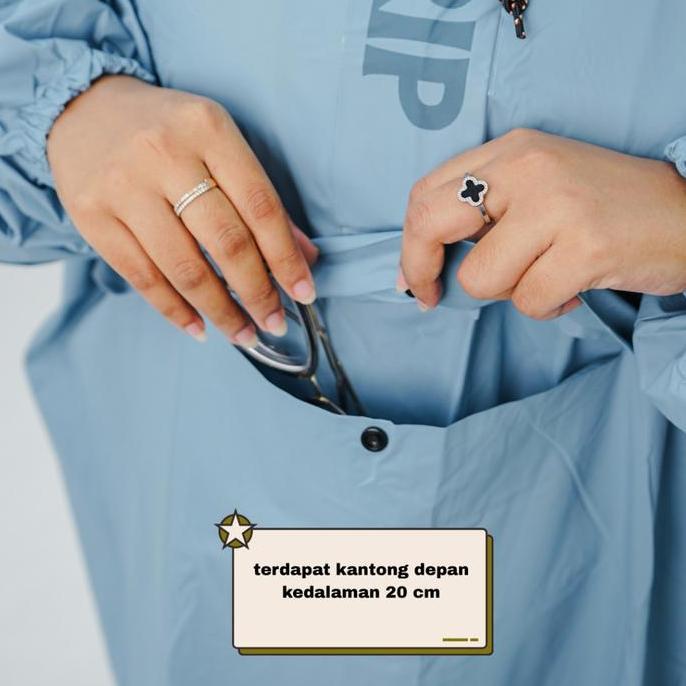 Jas Hujan Drip Project Rain | Jas Hujan Estetik Ponco Celana | Jas Hujan Jumbo Ponco Celana KOS