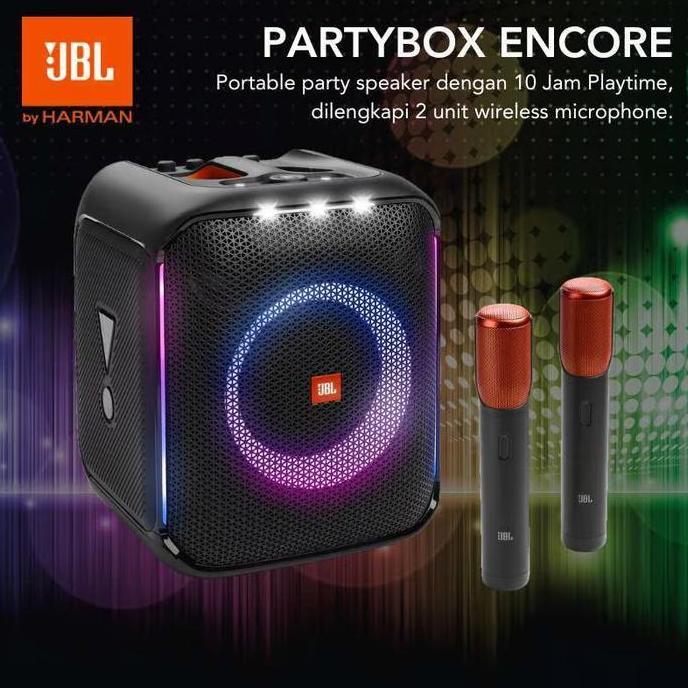 Terlaris Jbl Partybox Encore With Dual Mic Karaoke Wireless 100W Garansi Resmi Ims