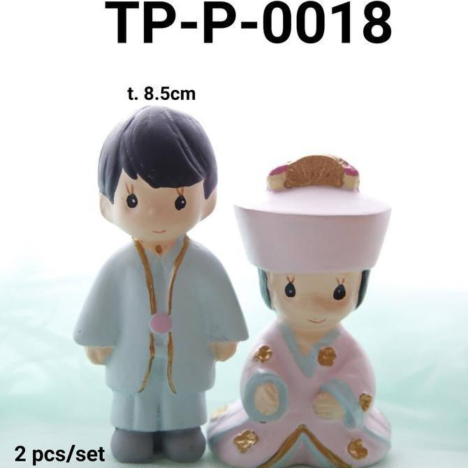 Diskon Tp-P-0018 Cake Topper Hiasan Kue Patung Pengantin Precious Moment
