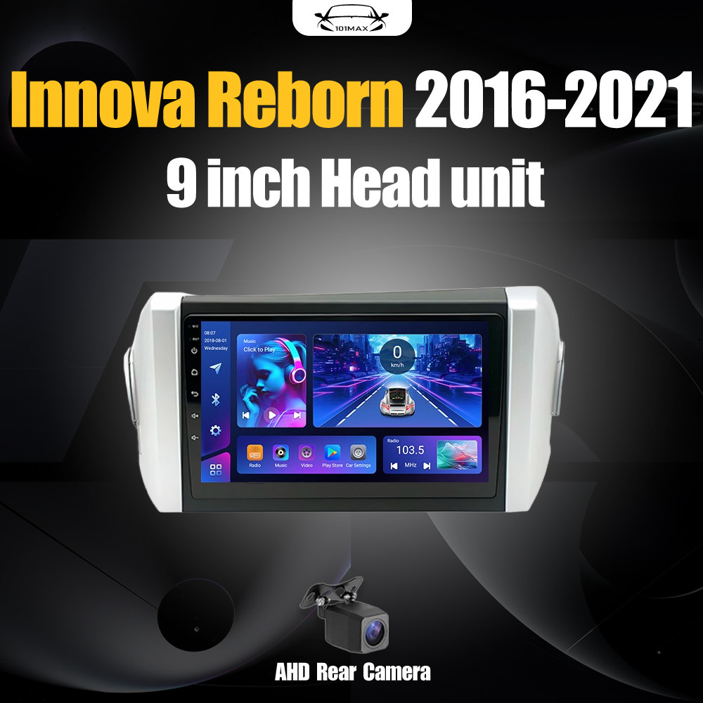 Android 14 Head Unit 9" IPS For Innova Reborn 2016-2021 Head Unit 8 Chip Nuklir 8+64GB/8+128GB Andro