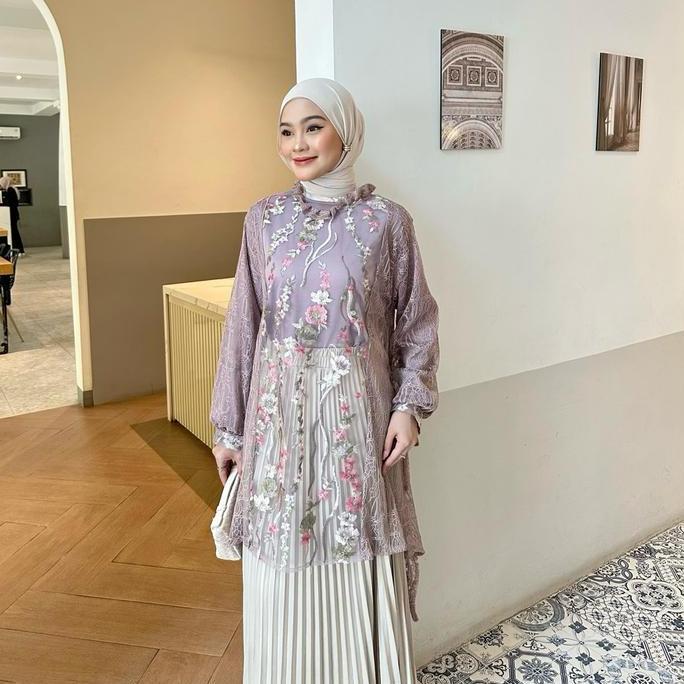 Promo Zemira Tunik Brukat / Tunik Brukat / Outer Brukat / Outer Tile Garden Cod