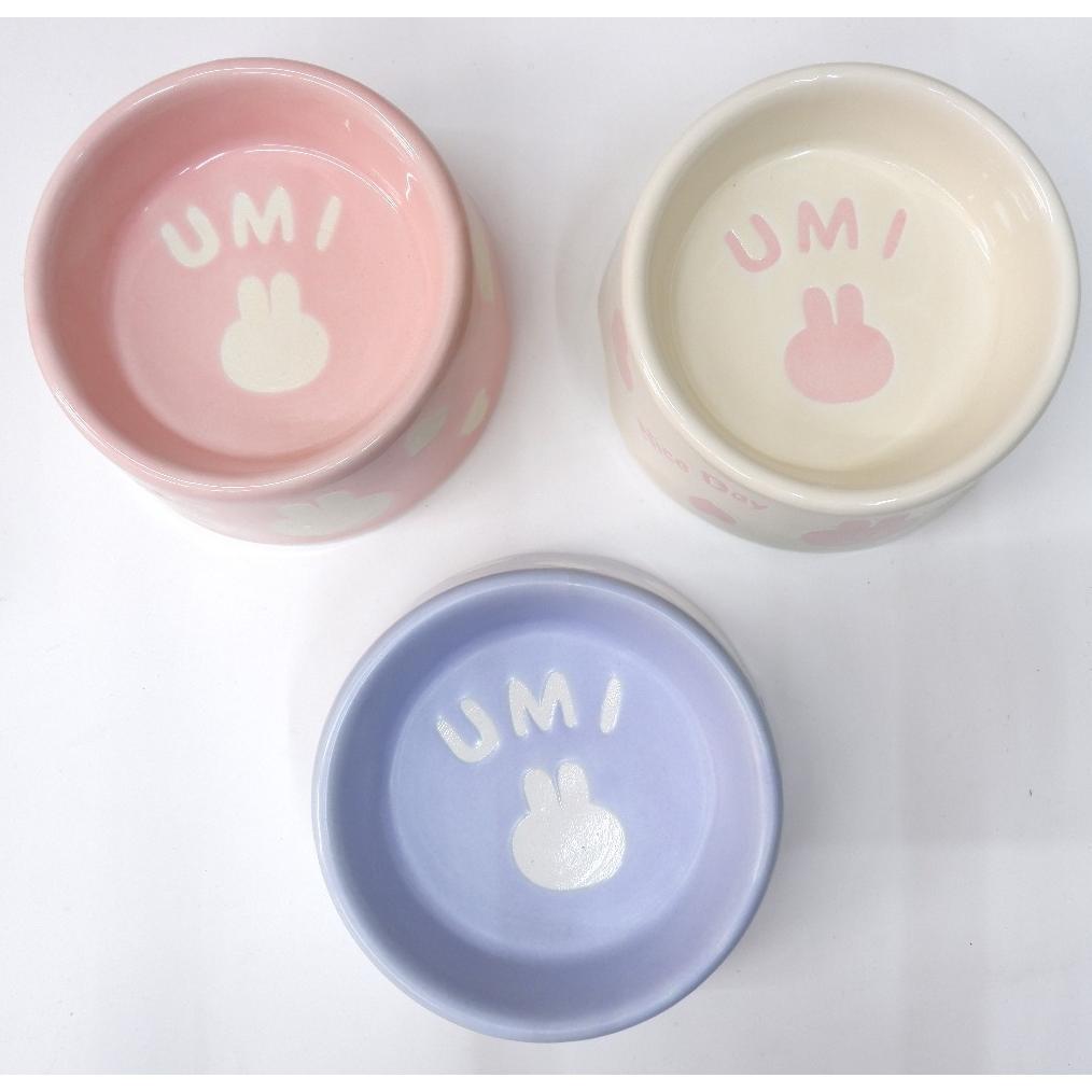 UMI CERAMICS FOOD BOWL/MANGKOK MAKAN KELINCI GUINEA PIG/UMI CERAMIC PET FOOD BOWL aksesoris hewan