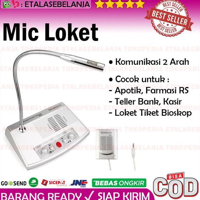 Window dual way counter intercom - mic loket - Zhudele Retekess TW101