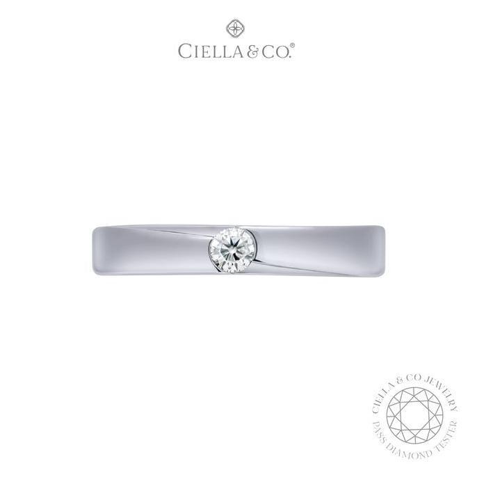 Cincin Couple Moissanite - Evermore Wedding Band Ring