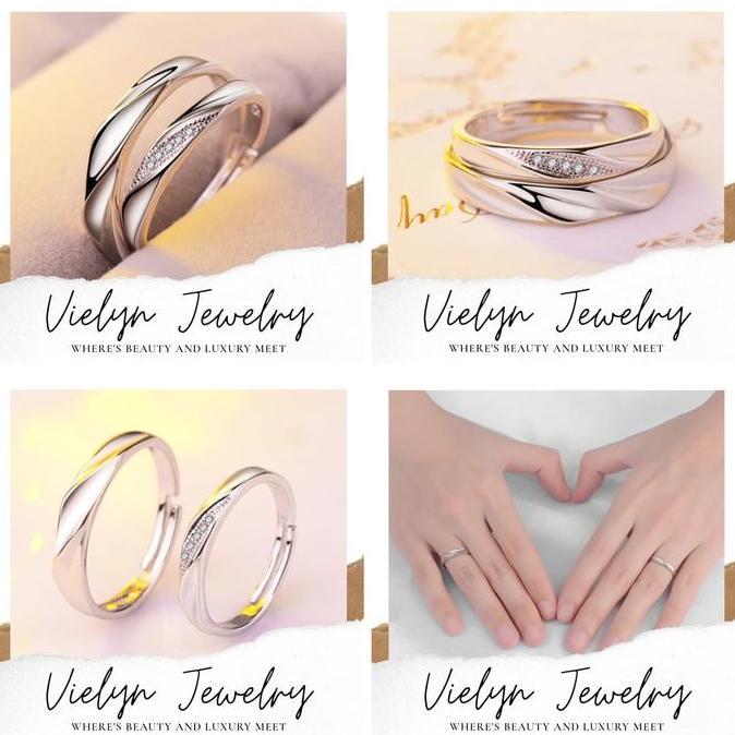 Cincin Silver / Halal / Swarovski / cincin Couple / cincin Pria Wanita