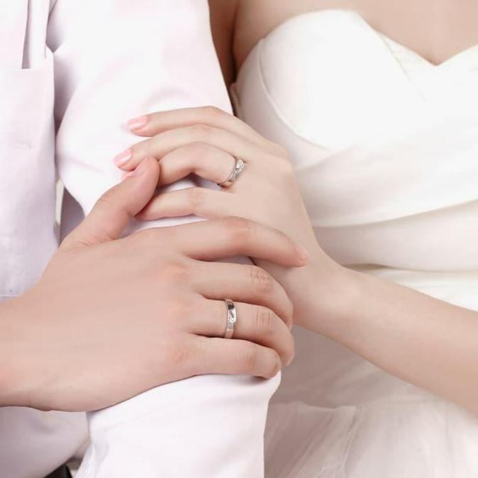 Cincin tunangan kawin pernikahan - berlian emas