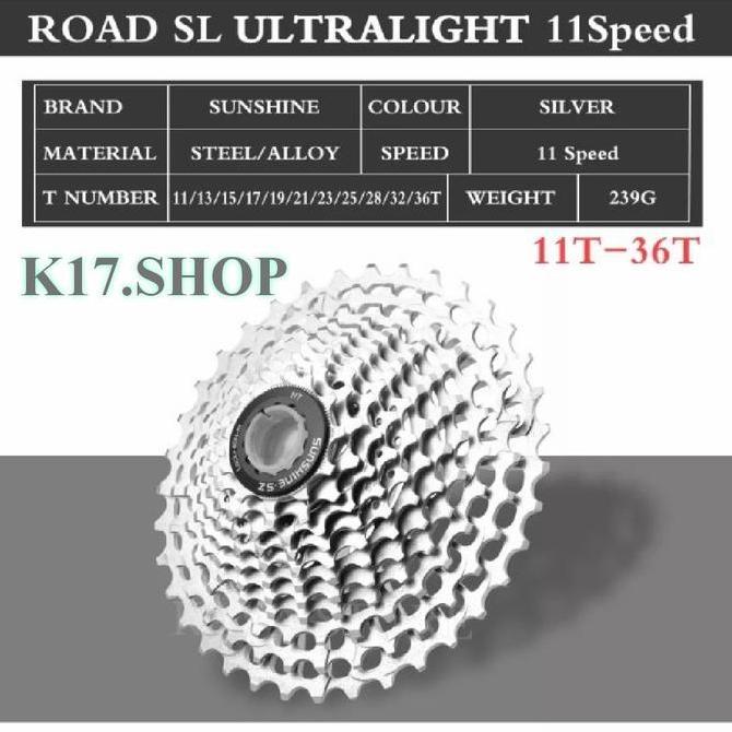 Sunshine Sprocket 11Speed 11 36T For Shimano 105 Ultegra Duraace
