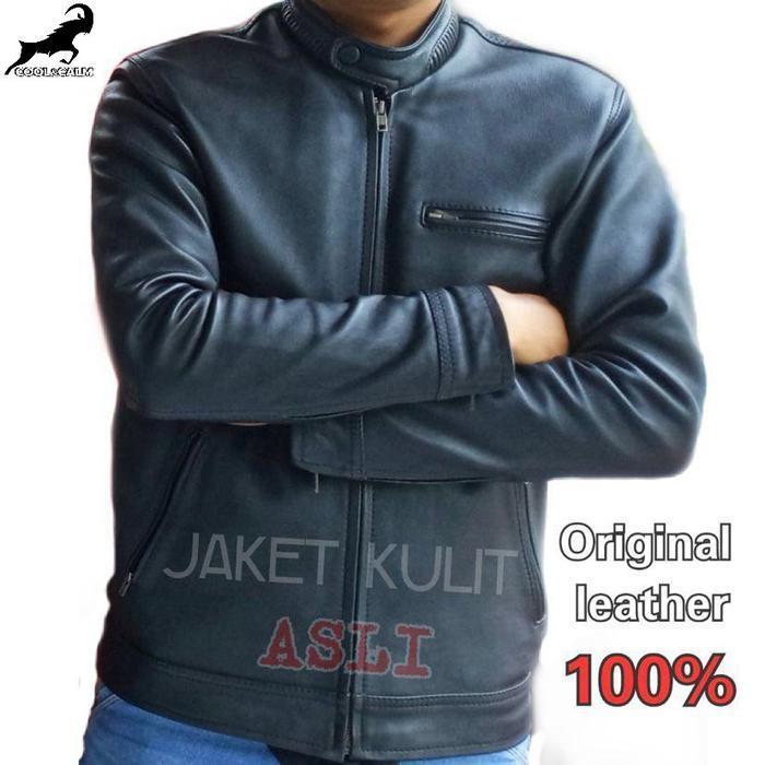 Jaket Kulit Domba Model Jangkis Kulit Nf Asli Cod Cowok Pria Tebal Keren Santai Slim Distro Casual F