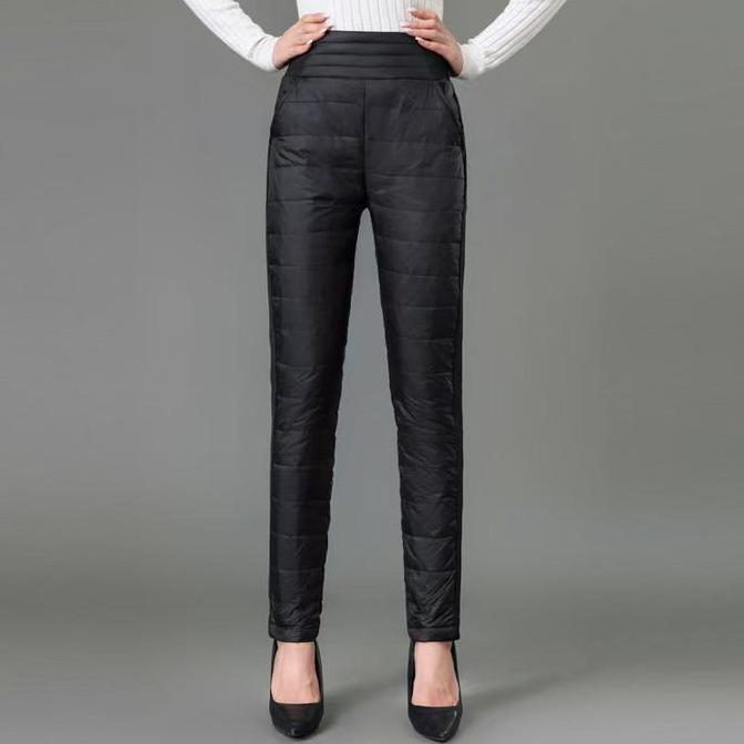 Celana winter wanita bulu angsa wateroof Hh