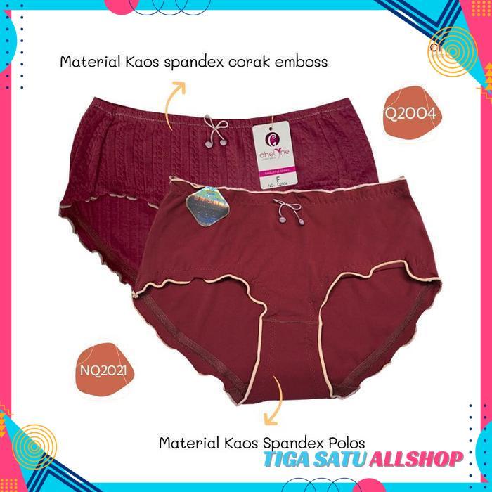 CHELYNE CD WANITA Q2004 SPANDEX CORAK / NQ2021 SPANDEX POLOS - MODEL PAHA NECI GRATIS ONGKIR