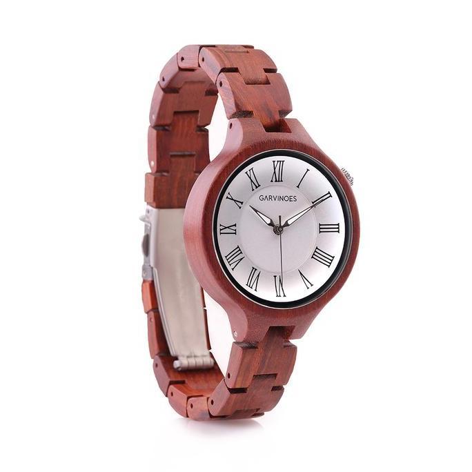 GARVINOES Olivia White Jam Tangan Kayu Wanita