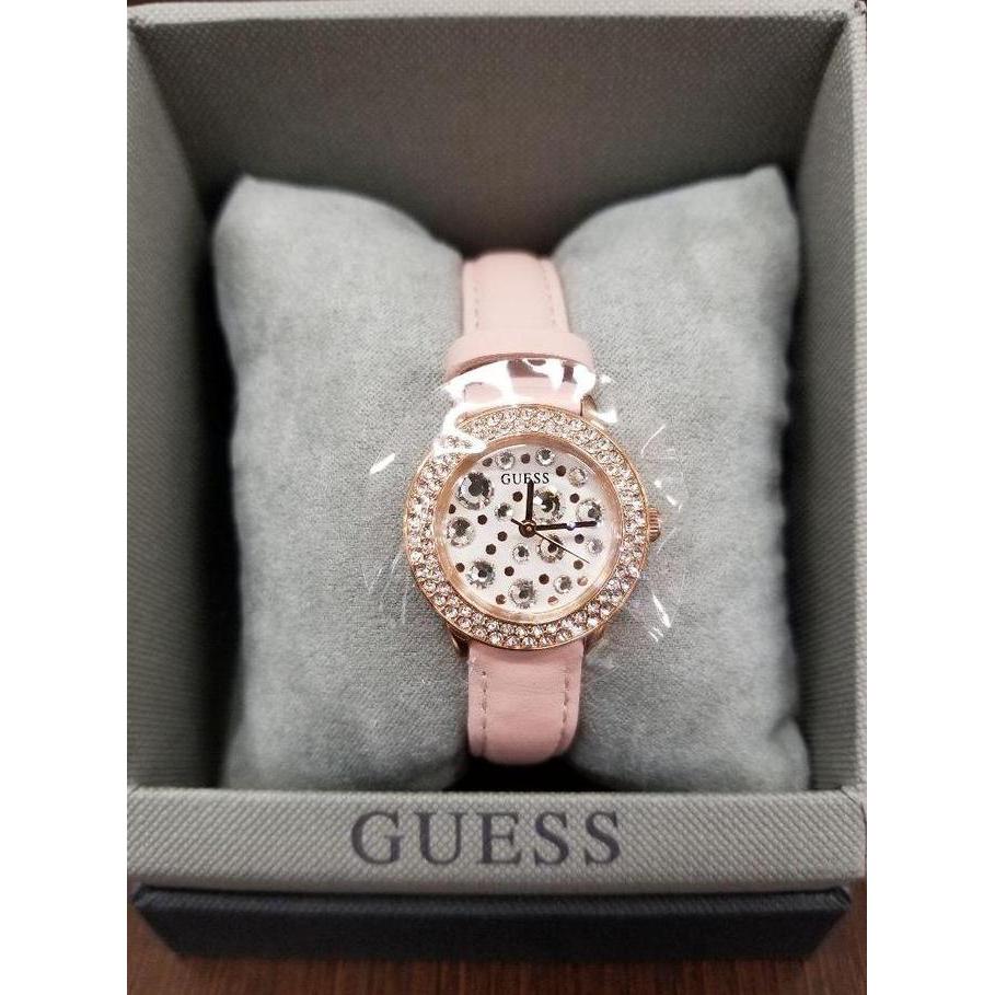 GUESS GW0029L3 Orinal GEM Jam Tangan Wanita Rose Pink Leather