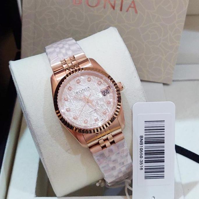 BONIA BNB10550-3516 Monogram Sapphire Jam Tangan Wanita 32mm
