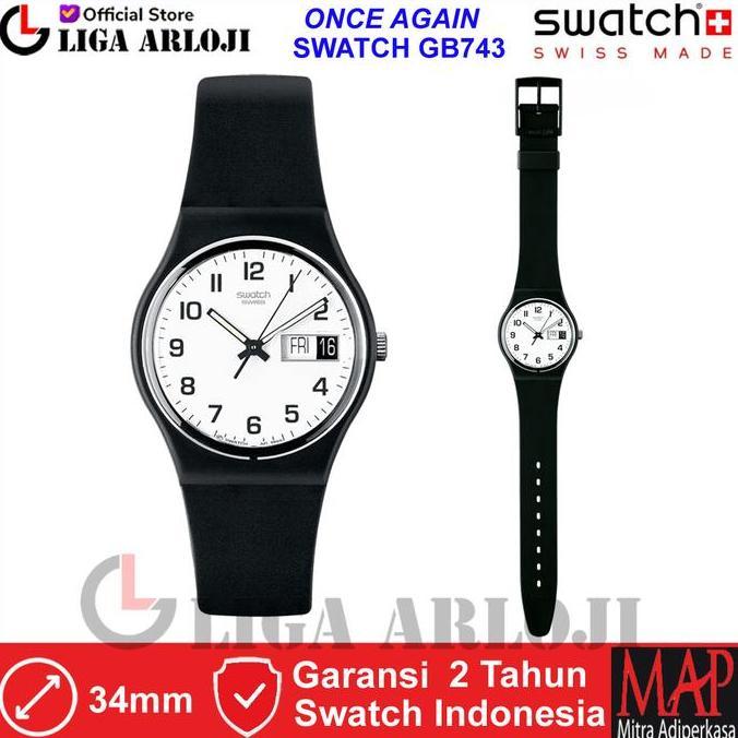 SWATCH GB743 - Jam Tangan Wanita - Hitam
