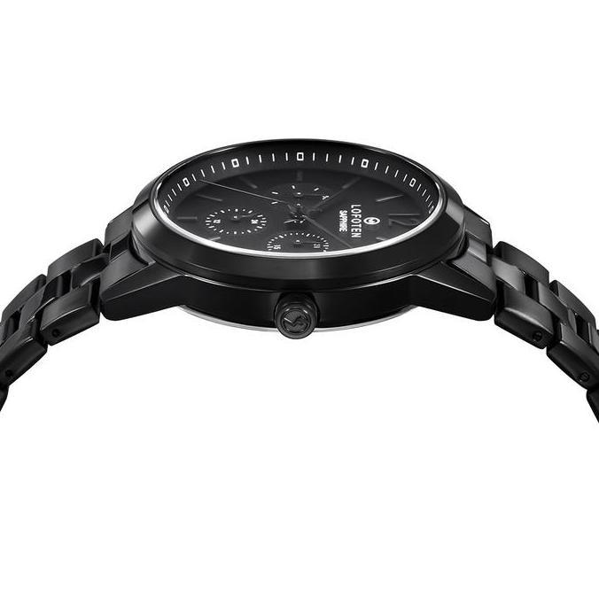 LOFOTEN 2309 Jam Tangan Wanita Sapphire Full Hitam Orinal