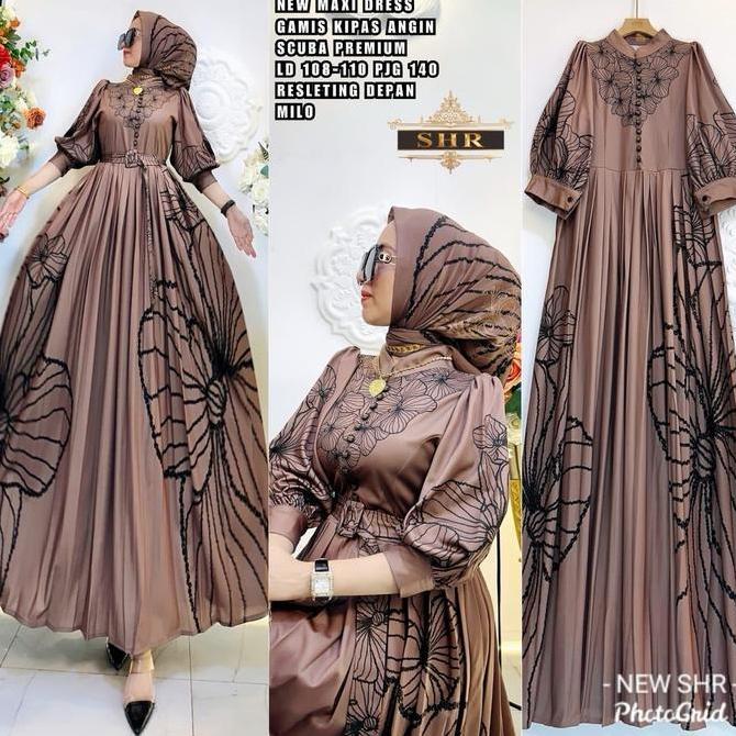 SHR terbarudress bunga kipas mom&kids couple