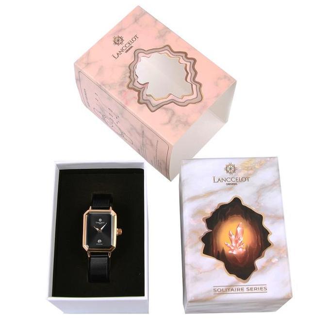 Jam Tangan Lanccelot Solitaire of Obsidian Wanita