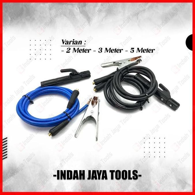 cikwangyu - paket set tang las tang massa kabel 1.5 meter stang las listrik komplit