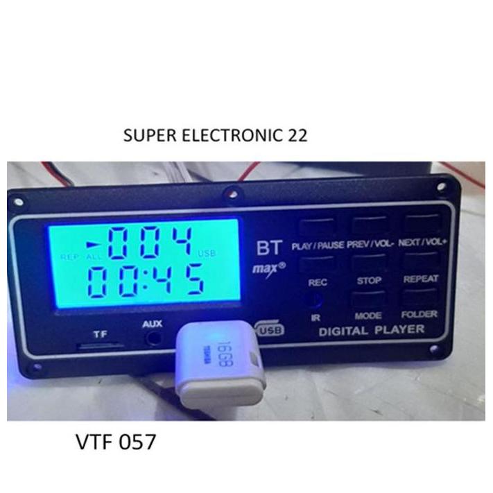 Modul kit Mp3 Bluetooth Audio LCD Besar 12 Volt Digital Player