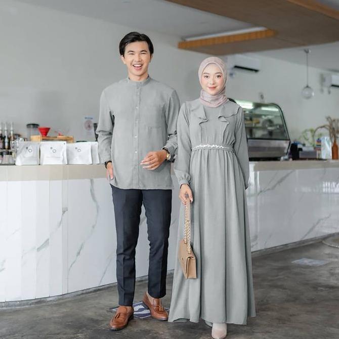 Baju pasangan terbaru/Couple Lebaran terbaru/Couple lebaran terbaru/couple gamis terbaru/Baju pasang