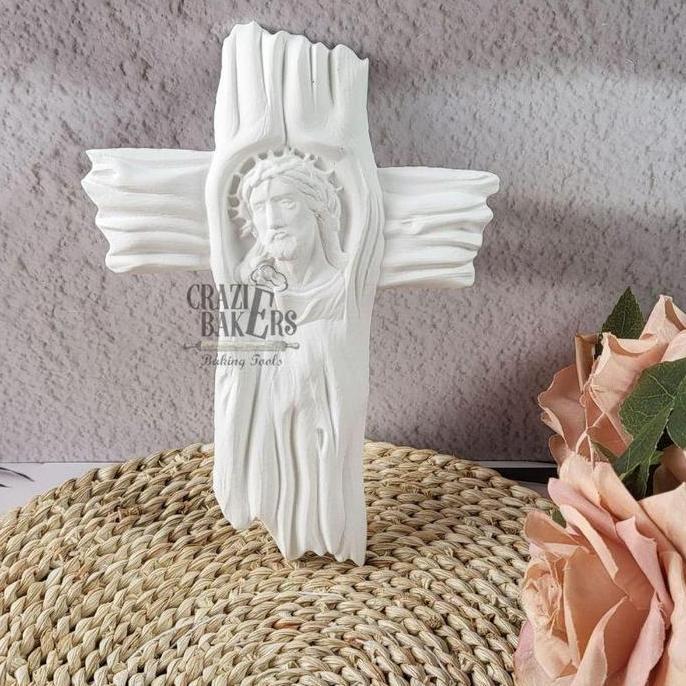 CETAKAN SILIKON 3D SALIB YESUS JESUS CROSS BLESSING YESUS MEMANGGUL SALIB