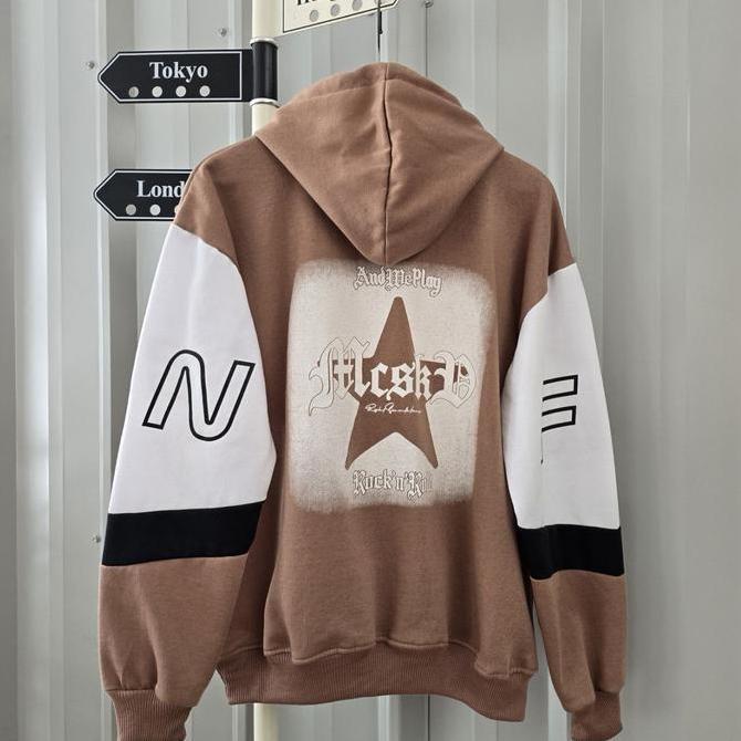 (isi 2 pcs) Jaket Couple Pasangan  / Hoodie Couple Hitam Cokelat / Sweater Couple Wanita Katun / Ata