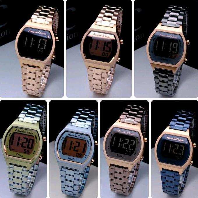 JAM TANGAN DITAL WANITA ALEXANDRE CHRISTIE AC9384 / AC 9384 / 9384 ORINAL / FREE BATRAI ORINAL