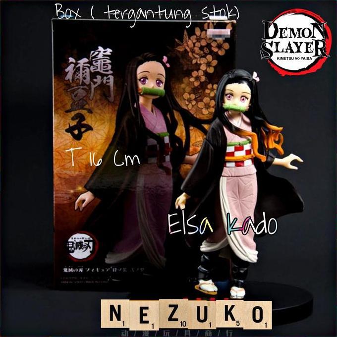 Action Figure Nezuko Kamado Kimetsu No Yaiba Box