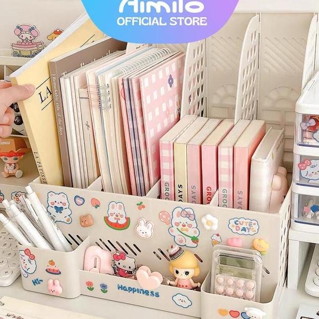 Ready Aimilo Rak Buku Rak Penyimpanan Desktop Organizer File Organizer Box File Rak Organizer File B