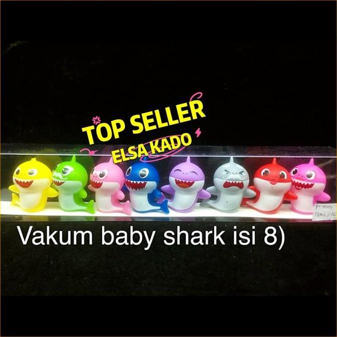 pajangan mobil hiasan kue boneka mainan figure baby shark ikan hiu
